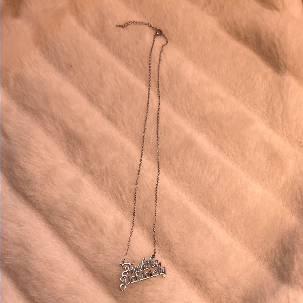 Silver Statement Necklace - image 5